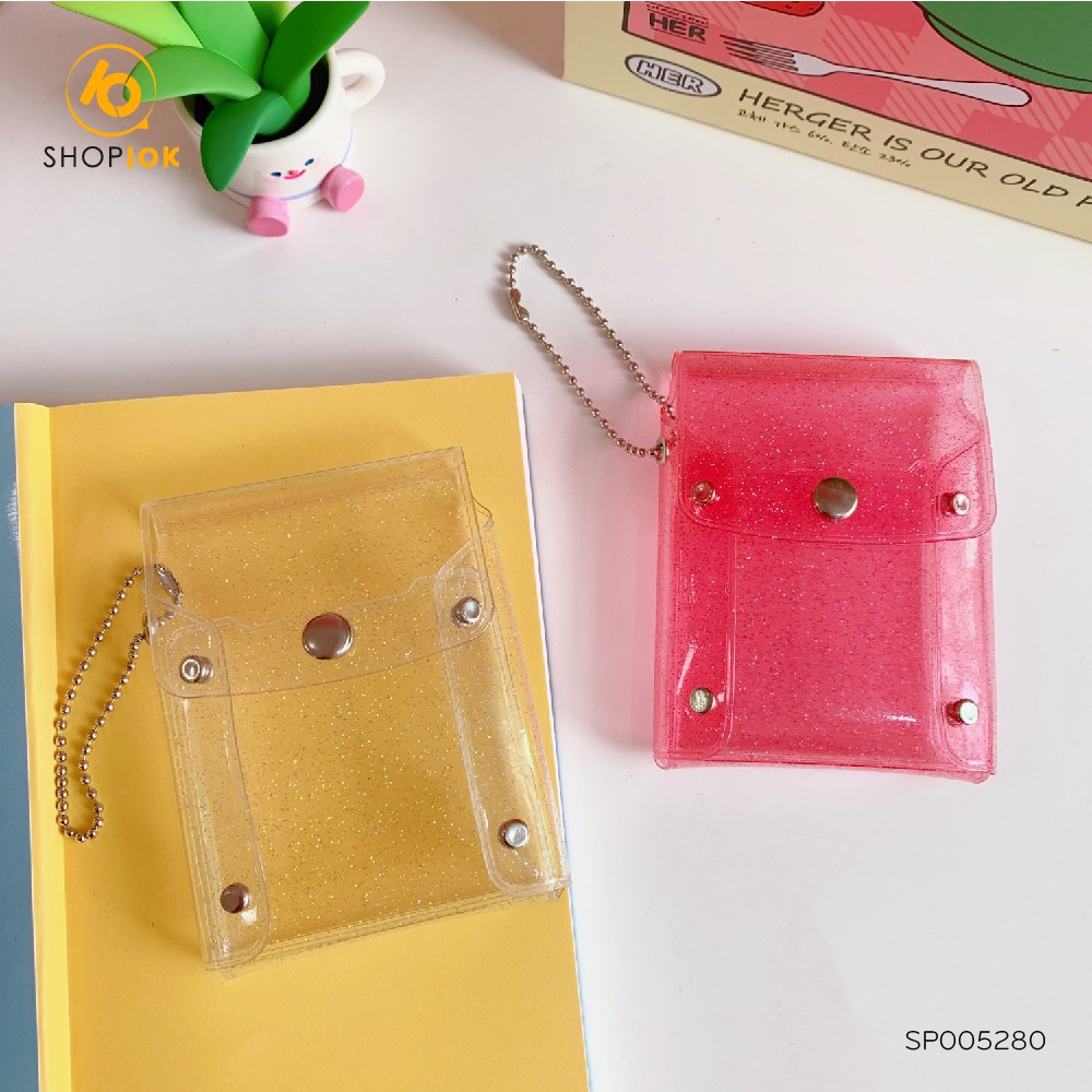 Túi đựng thẻ, son môi trong suốt mini thiết kế sáng tạo -SP005280