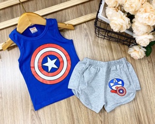 Bộ sát nách bé trai size đại