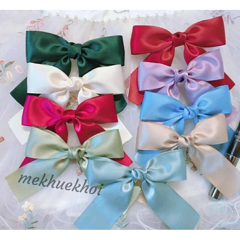 Kẹp tóc nơ cao cấp Hàn Quốc / cột tóc nơ cao cấp hàn quốc