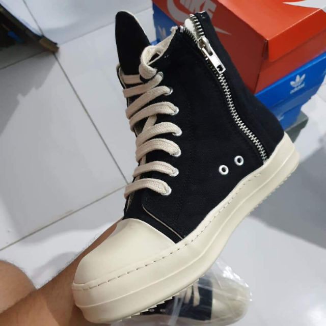 Rick Owen Đế Thơm Vani - Giày Ro Cổ Cao Rick Unisex