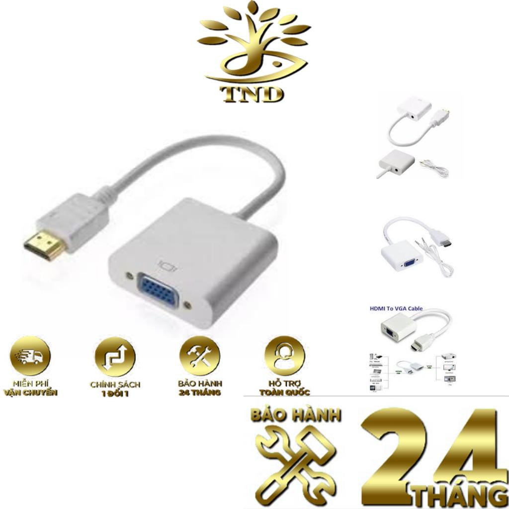 Cáp chuyển đổi HDMI ra VGA-AV. hdmi to vga có âm thanh hàng chất lượng.bảo hành 6 tháng.TND Shop