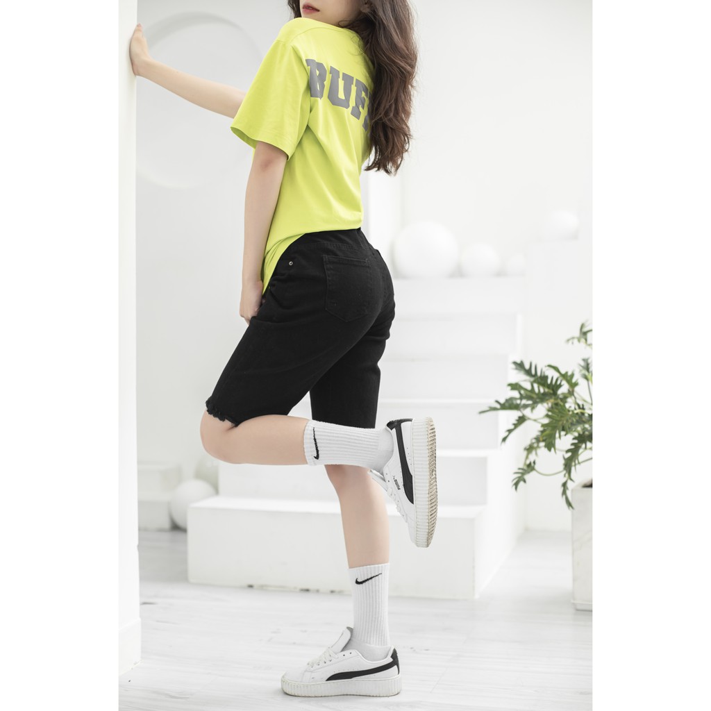 Quần Shorts ngố đen cá tính JEAGO_M256