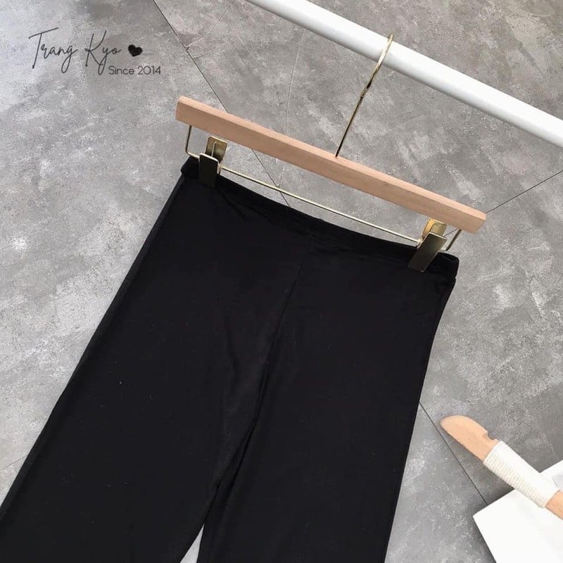 Quần legging nữ Hus dáng dài cạp cao chất dày dặn chống xoắn LG02