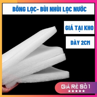 Bông lọc bể cá, bông lọc bụi, lọc khí dày 20mm. Bông lọc nước hồ cá, bể cá, bể thủy sinh... Hàng chất lượng cao