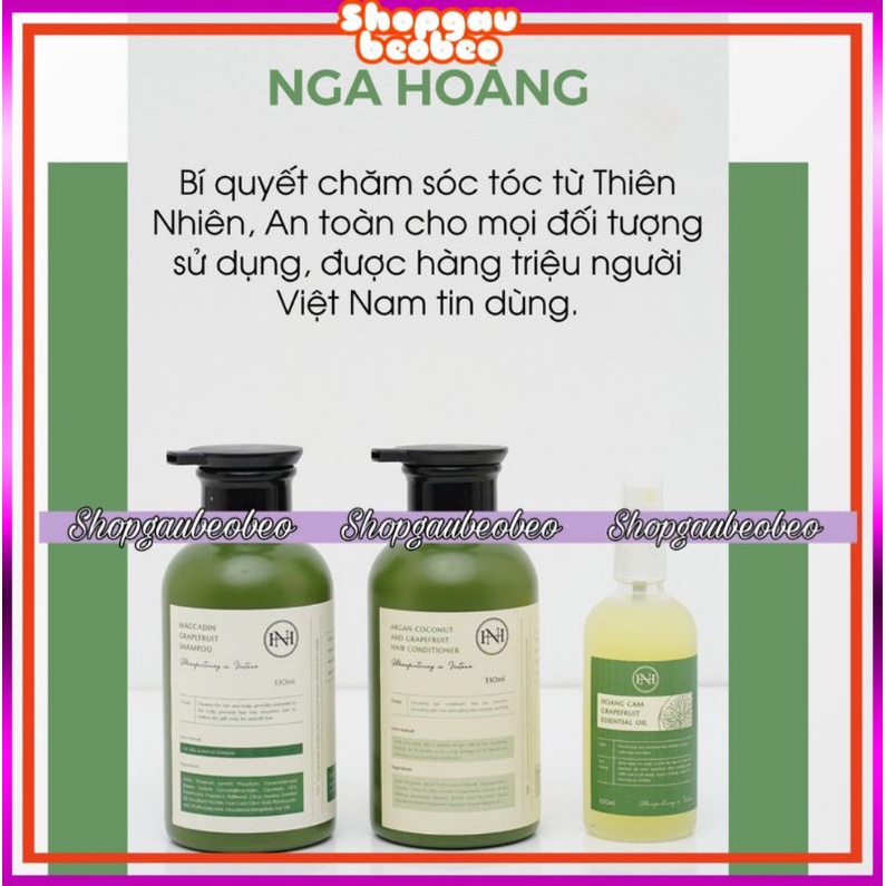 Dầu gội bưởi MACCADIN+ TINH DẦU BƯỞI HOÀNG CẦM (DẦU GỘI BƯỞI NGA HOÀNG+TINH DẦU BƯỞI NGA HOÀNG)