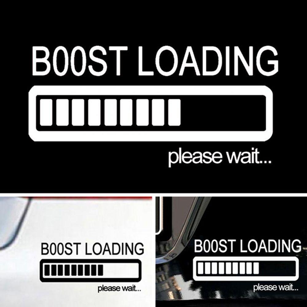 Miếng Dán Phản Quang Hình Chữ Boost Loading Please Wait.. Mới Nhiều Màu Trang Trí Xe Hơi