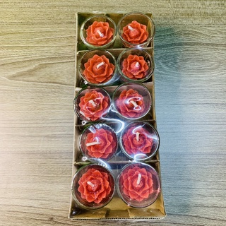 Đèn cầy hoa nhỏ nhiều màu (2 cây/set)