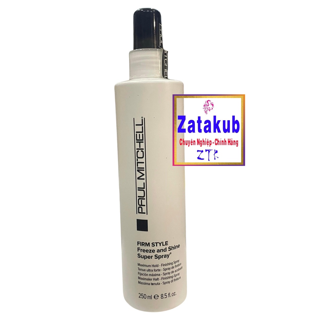 PAUL MITCHELL Keo xịt Paul Mitchell tạo kiểu cứng và sáng bóng Freeze and Shine Super Spray 250ml