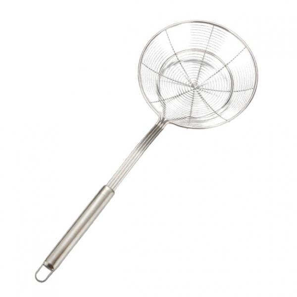 [DYNWAVE2]Stainless Steel Chinese Spiral Lifter Skimmer Deep Frying Strainer 14cm