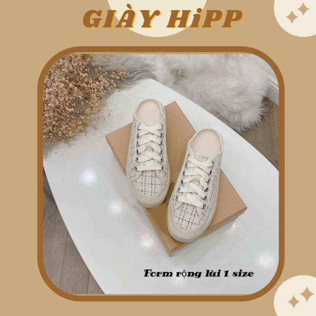 Giày Sục Vải Dạ Ánh Kim Cao Cấp, Giày Sục Đạp Gót Thể Thao Kiểu Dáng Mới Hot Trend 🆗