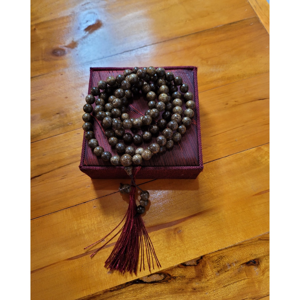 Vòng Tay Trầm Hương Chuỗi Tràng Hạt 108 mm Trầm Tốc Việt - An Yên - Thịnh Vượng