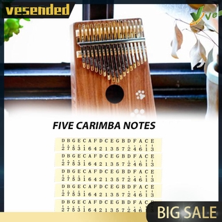 5x Thumb Piano Âm Nhạc Cân Dán Kalimba Dán Phần Nhạc Cụ