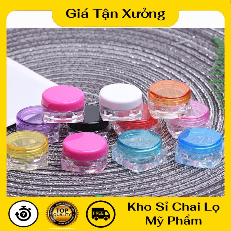 Hủ Đựng Kem ✿ TRÙM SỈ ✿ Hũ nhựa vuông 3g chiết mỹ phẩm , Hũ đựng kem , phụ kiện du lịch