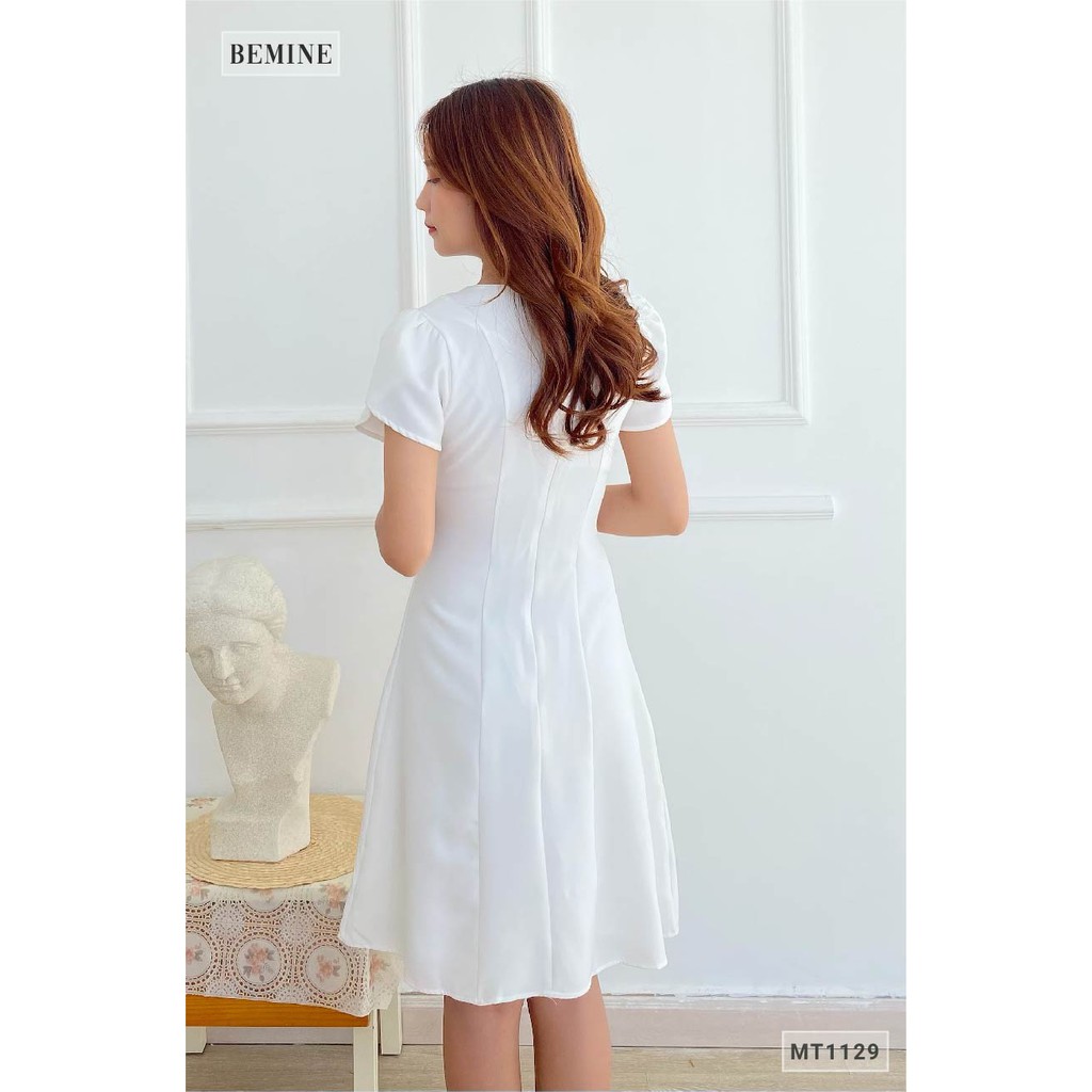 Đầm cổ Vich tay búp BEMINE MT1129TRANG | BigBuy360 - bigbuy360.vn