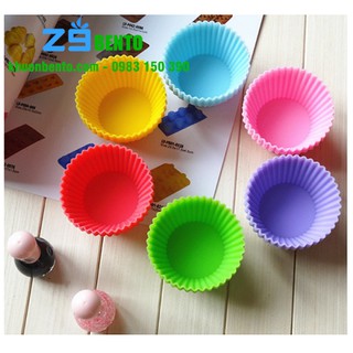KHUÔN CUPCAKE SILICON TRÒN (7X5X3CM)
