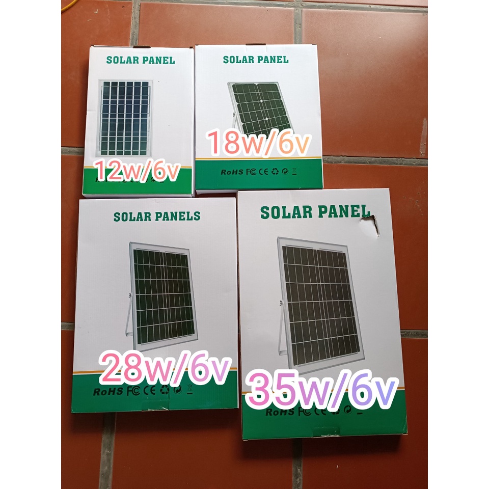 Tấm pin đèn năng lượng mặt trời 6v-55W