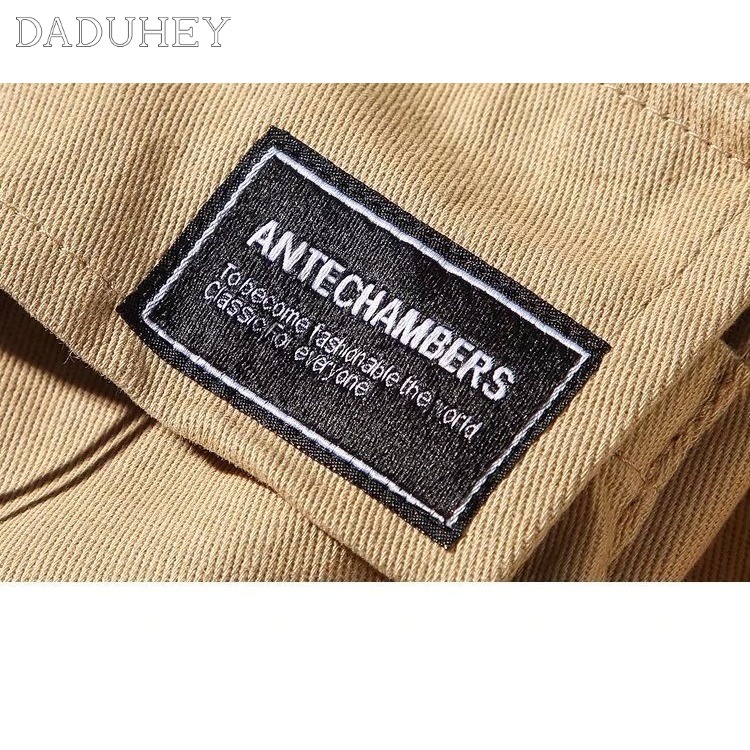 DaDuHey Men's Japanese-Style Retro Drawstring Ankle-Tied Track Sweatpants Fashion Brand Loose Street Casual Working Pants