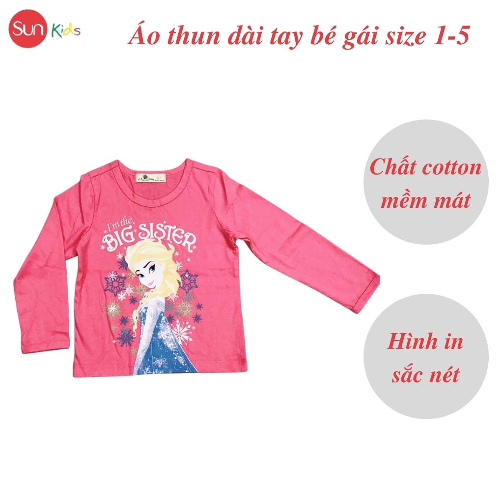 Áo dài cho bé gái, áo thu đông bé gái, áo thu đông cho bé, size 1-5 tuổi - SUNKIDS