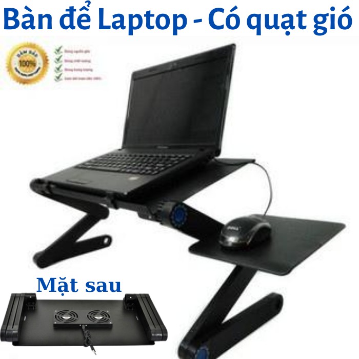 ✅[KÈM QUẠT TỎA NHIỆT] Bàn để laptop 🔴FREESHIP🔴 quay 360 Upro BLT1, bàn kệ laptop đa năng, dành cho mọi laptop