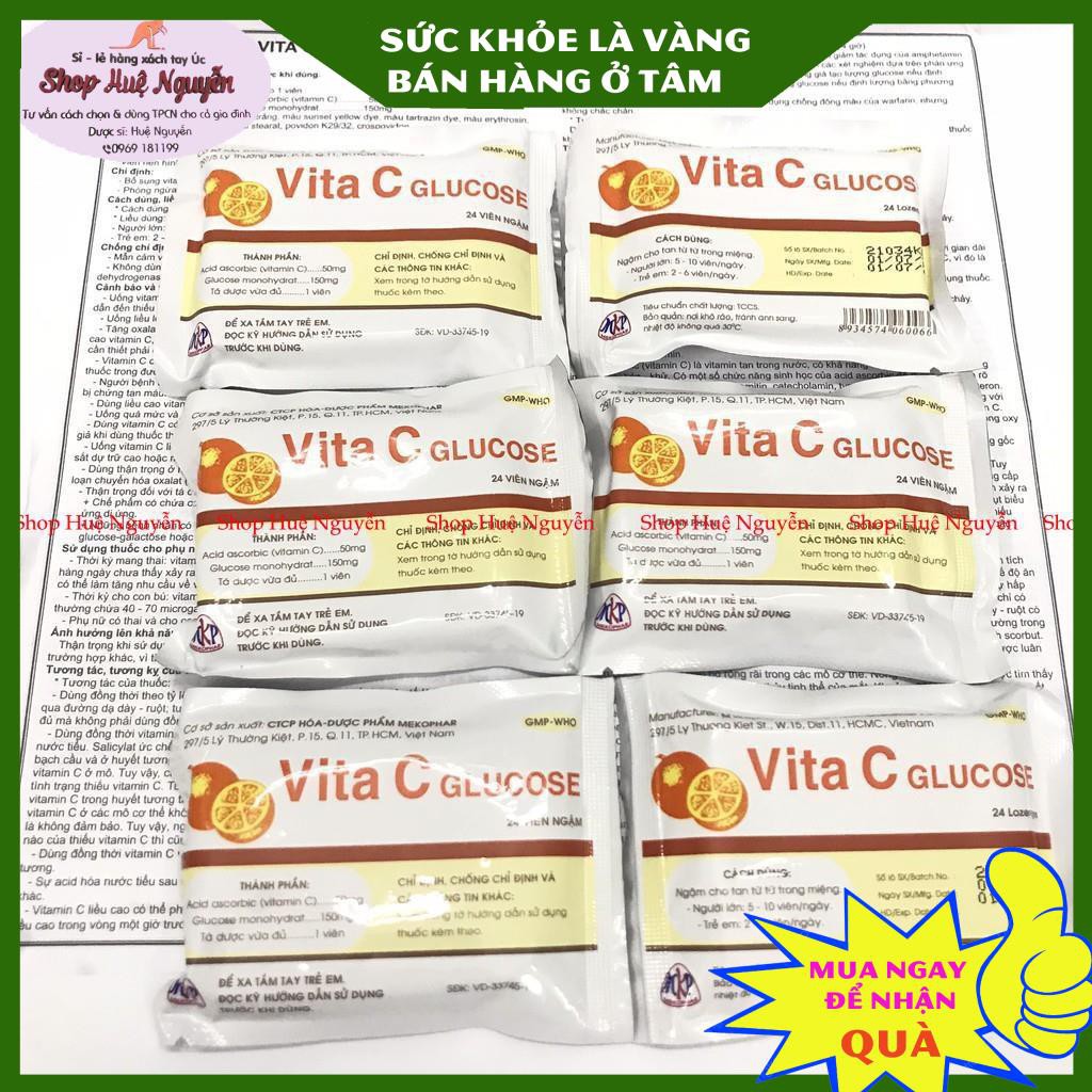 Vita C gói 24 viên ngậm bổ sung vitamin C, tăng đề kháng cho bé