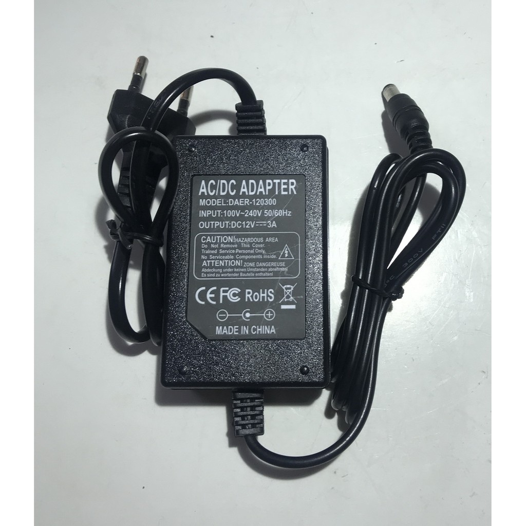 Nguồn 12V 3A Adapter đen