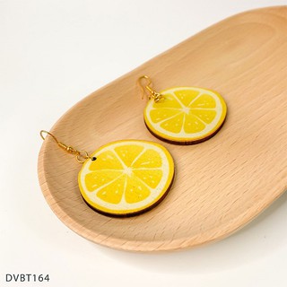 Bông tai gỗ vintage divi - dvbt164