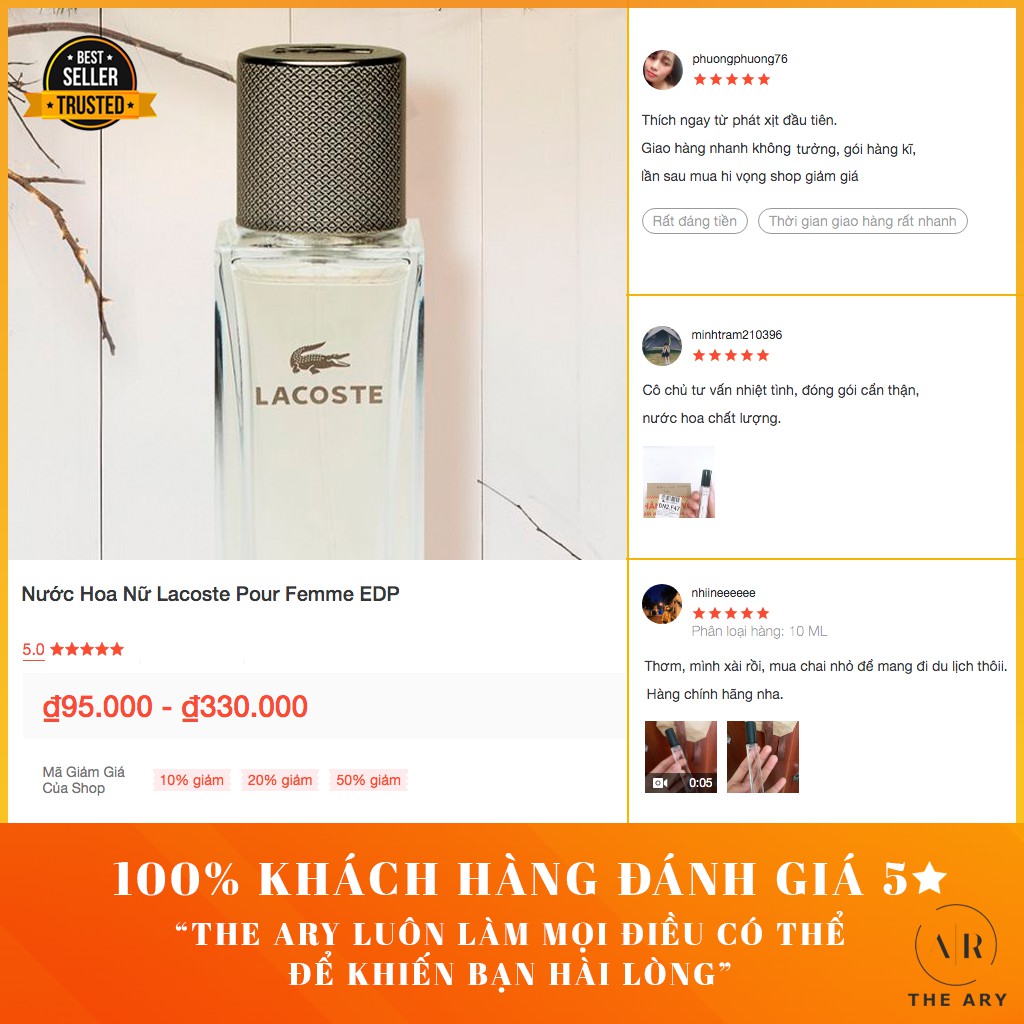 The Ary - Nước Hoa Nữ Lacoste Pour Femme EDP | BigBuy360 - bigbuy360.vn