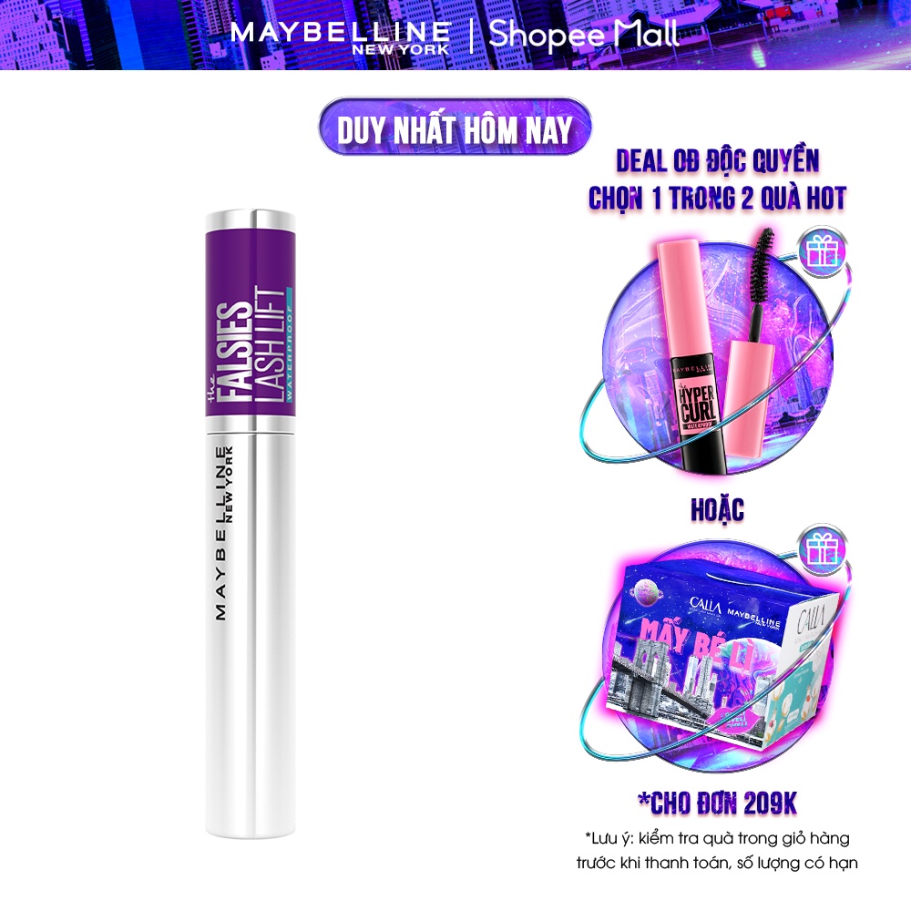 Mascara Uốn Mi, Nâng Mi và Làm Dày Mi Maybelline New York Falsies Lash Lift 8.6ml