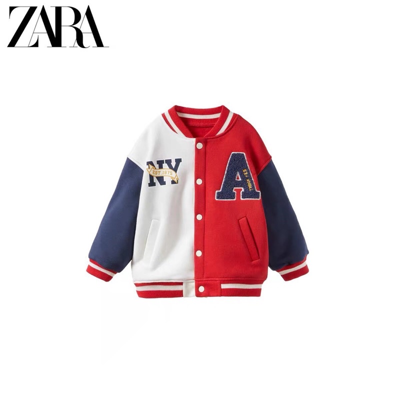 Áo khoác Bomber nỉ bông cho bé