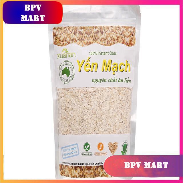 Yến mạch nguyên chất ăn liền Xuân An gói 400g| SỮA ĂN SÁNG| BÁNH ĂN SÁNG| BÁNH | BỘT YẾN MẠCH - BPMart - BPV Mart