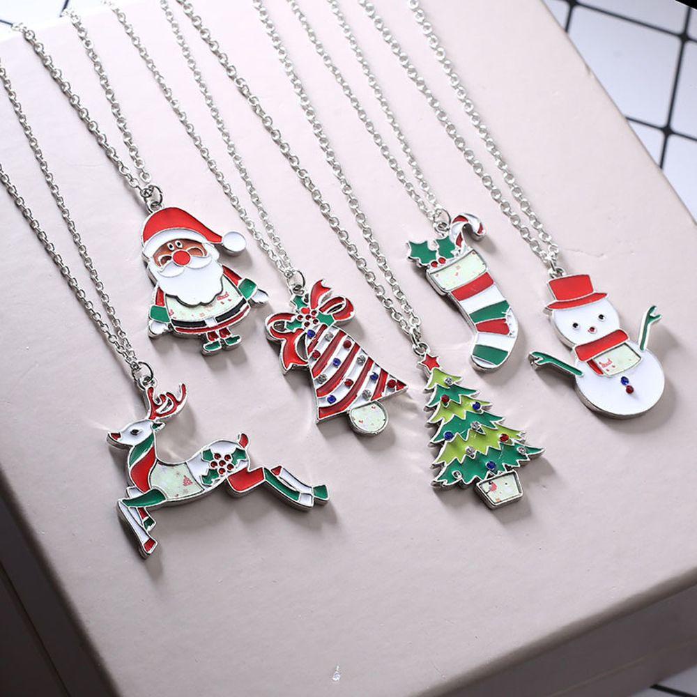 QQMALL Vòng cổ Mặt Chuông Giáng Sinh Dễ Thương