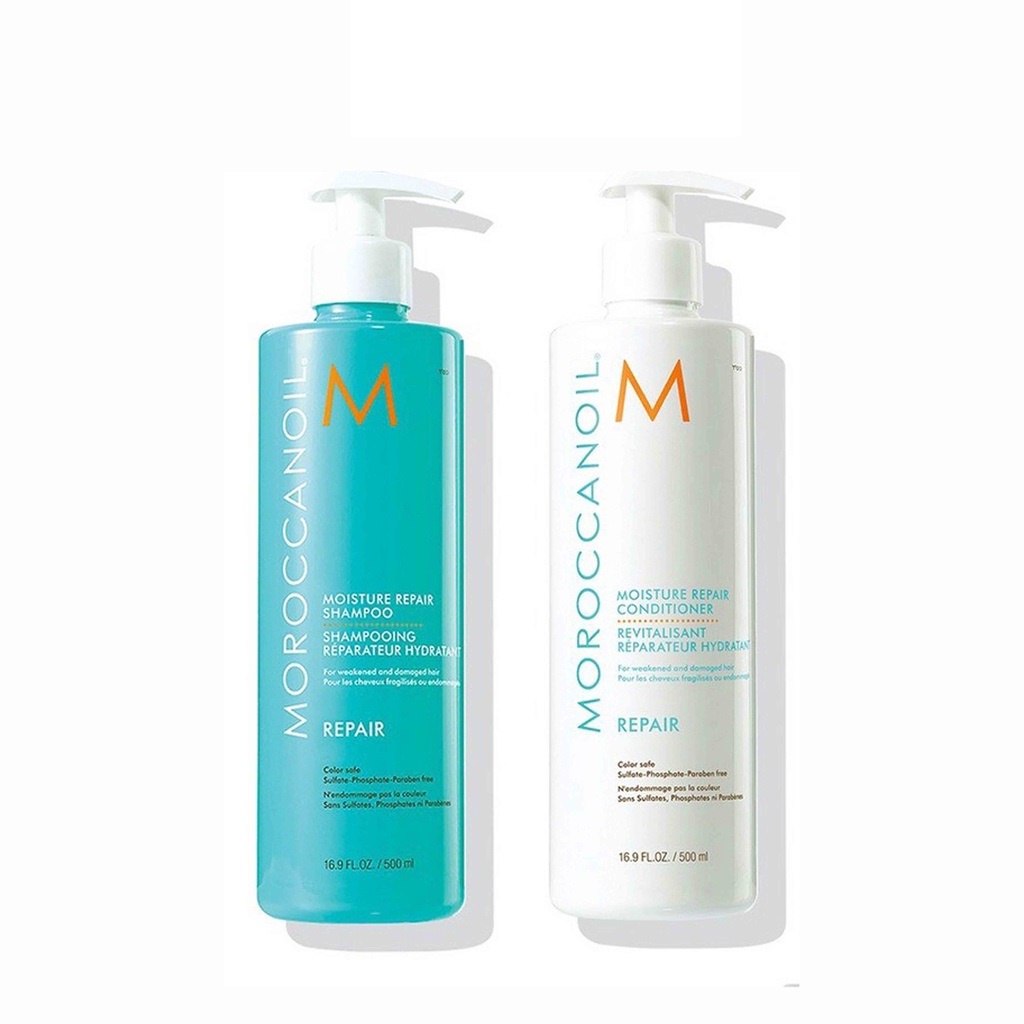 Bộ Dầu Gội &amp; Xả Moroccanoil Moisture Repair, Hydrating, Extra Volume, Smoothing 500ml