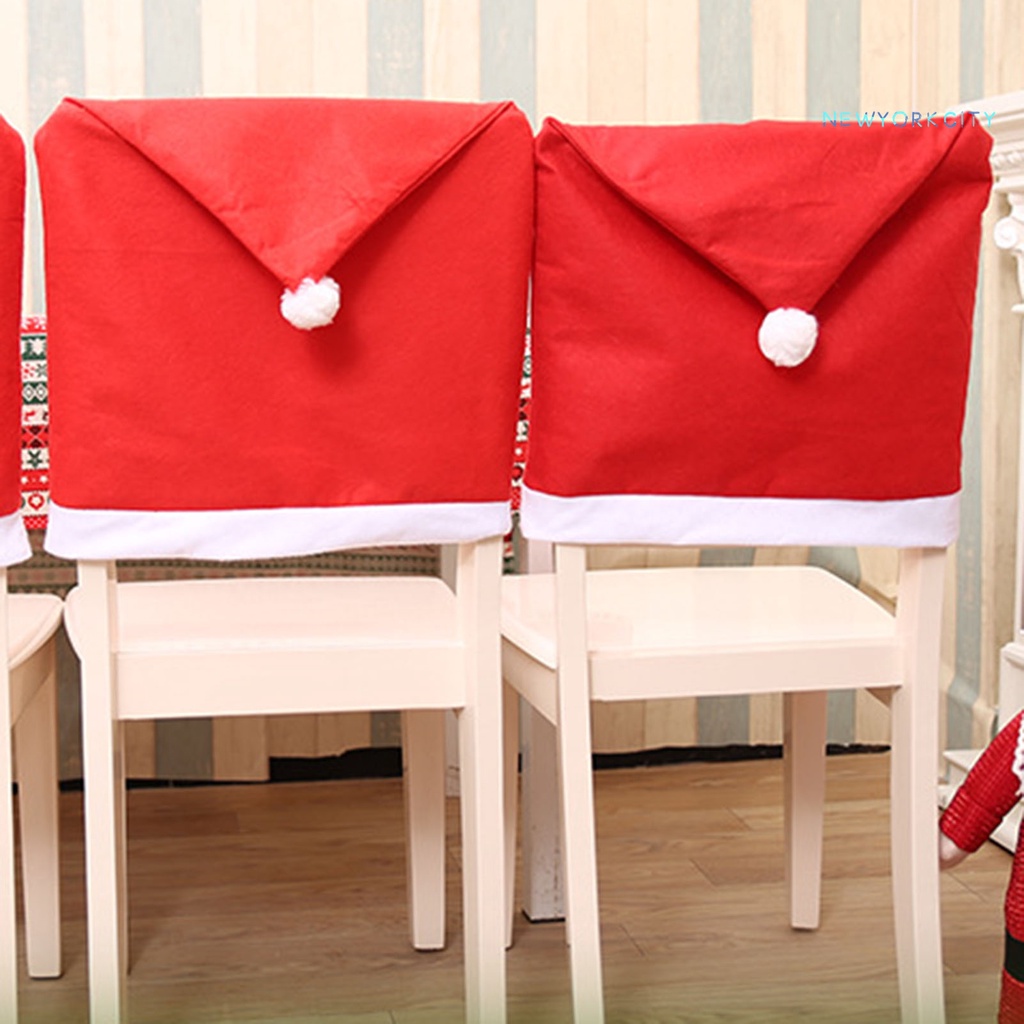 Vỏ Bọc Đệm Ghế Bằng Vải Không Dệt Mềm Chống Bụi Trang Trí Giáng Sinh