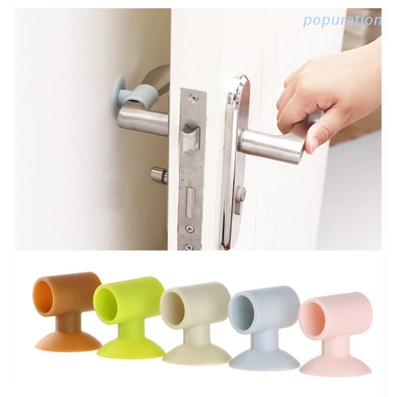 Dụng cụ chặn cửa bằng silicone chống va đập tiện dụng