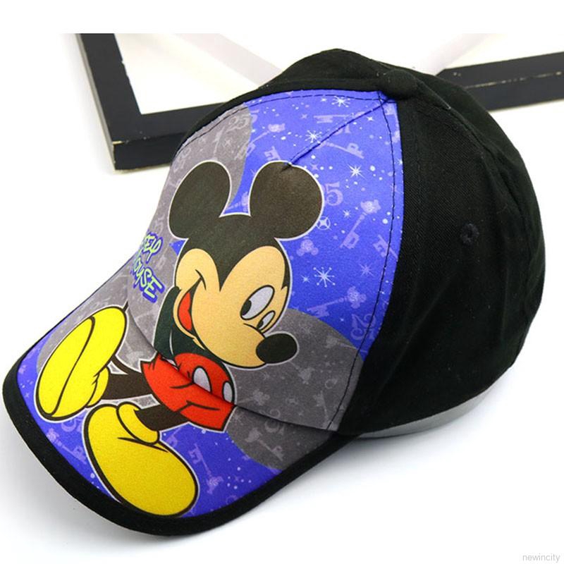 Nón lưỡi trai in hình chuột Mickey dễ thương cho bé trai và bé gái