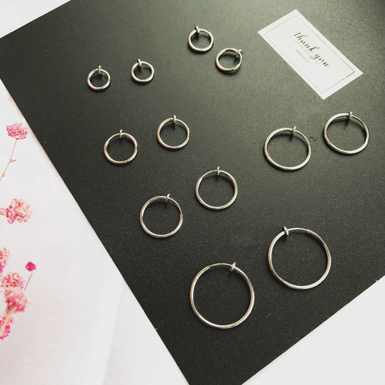 Khuyên tai thời trang thiết kế giản đơn không bấm lỗ độc đáo