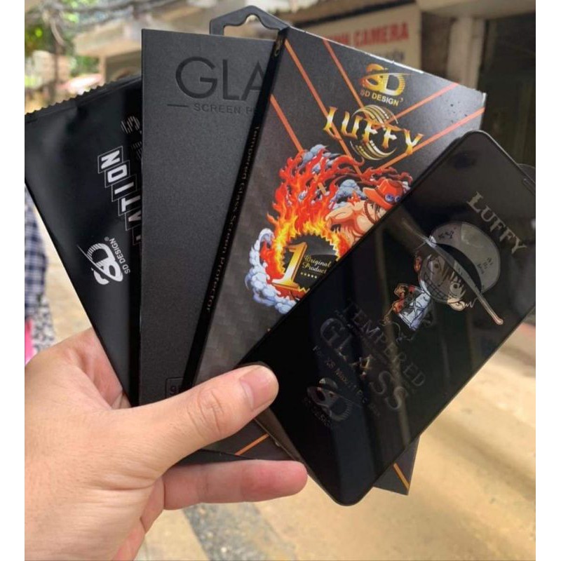 Kính cường lực chống nhìn trộm iphone Luffy hãng SD design xịn như kingkong