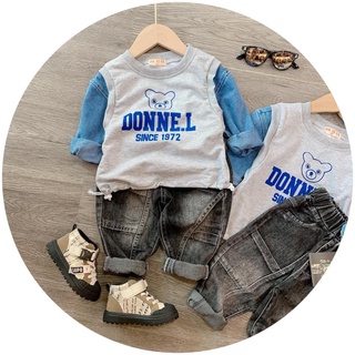 Bộ gấu DONNEL quần jean bé trai