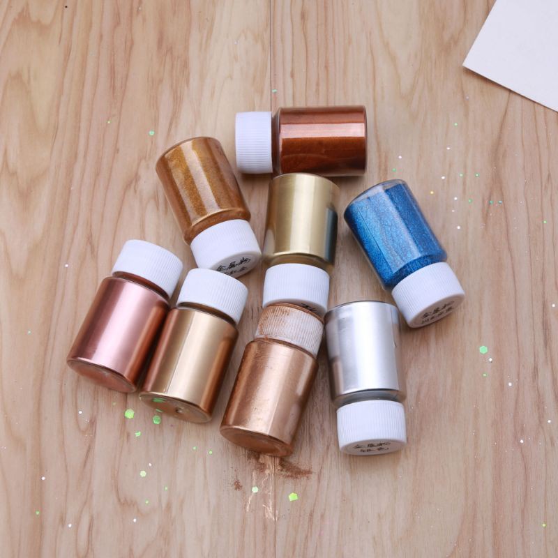 Bột màu ánh kim loại đồng/ngọc trai pha màu resin/epoxy làm xà phòng