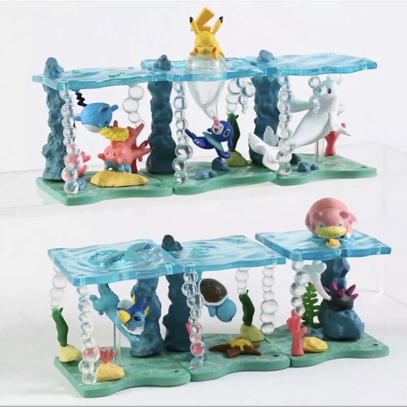 Mô hình thế giới dưới nước thủy cung pokemon trang trí