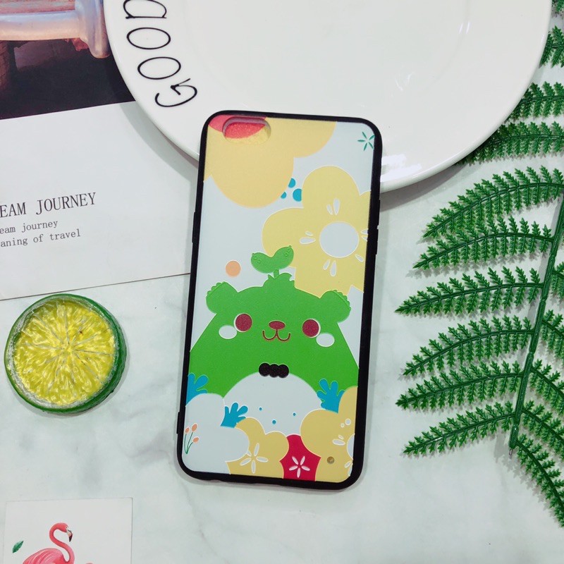 Ốp Lưng Oppo F3 Viền Nhựa Dẻo Hình Cún Đeo Kính Kute