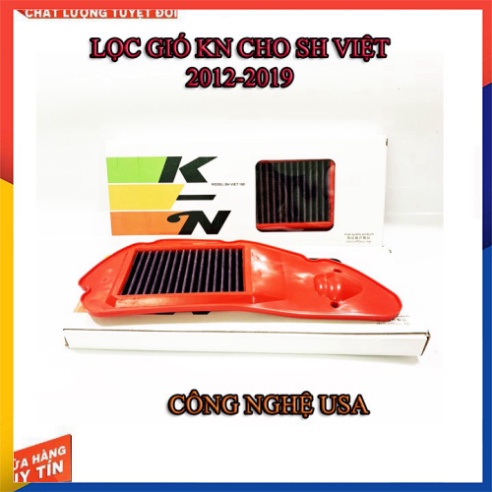 LỌC GIÓ K&N CHO SH VIỆT NAM 2012-2019 ( HÀNG CAO CẤP)
