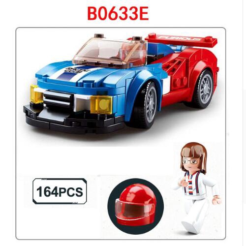 Bộ Đồ Chơi  Lắp Ráp Mô Hình Xe Đua 6 Kiểu 0633 Thú Vị