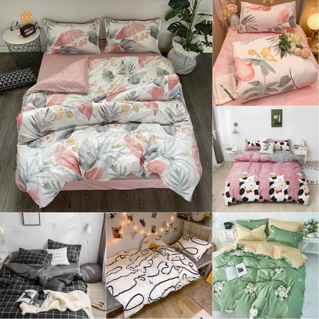 Bộ chăn ga gối drap giường nhập khẩu chất cotton poly nhiều họa tiết - Bộ vỏ chăn ga gối chất cotton poly nhiều họa tiết