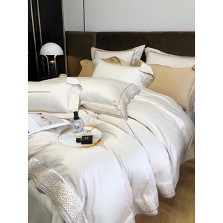 Chăn ga gối Lụa thêu Tân cương 140s