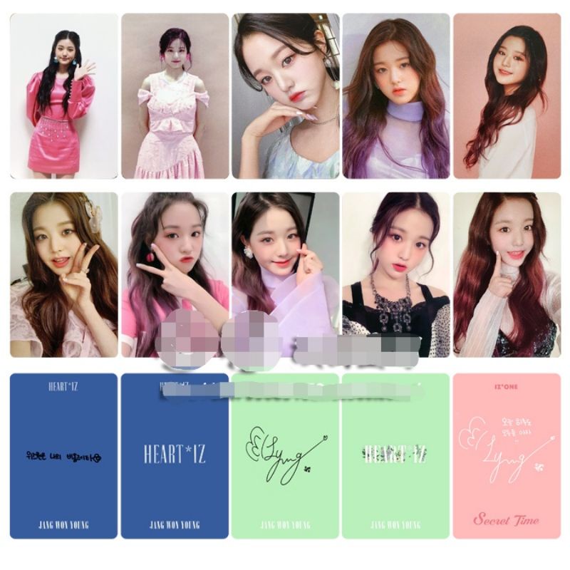 Set 10 card ảnh unoff IZONE  Wonyoung & Hyewon