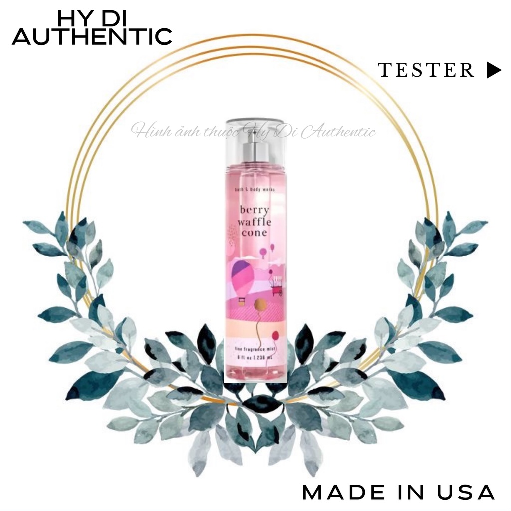 BERRY WAFFLE CONE - XỊT THƠM DƯỠNG THỂ BATH & BODY WORKS USA