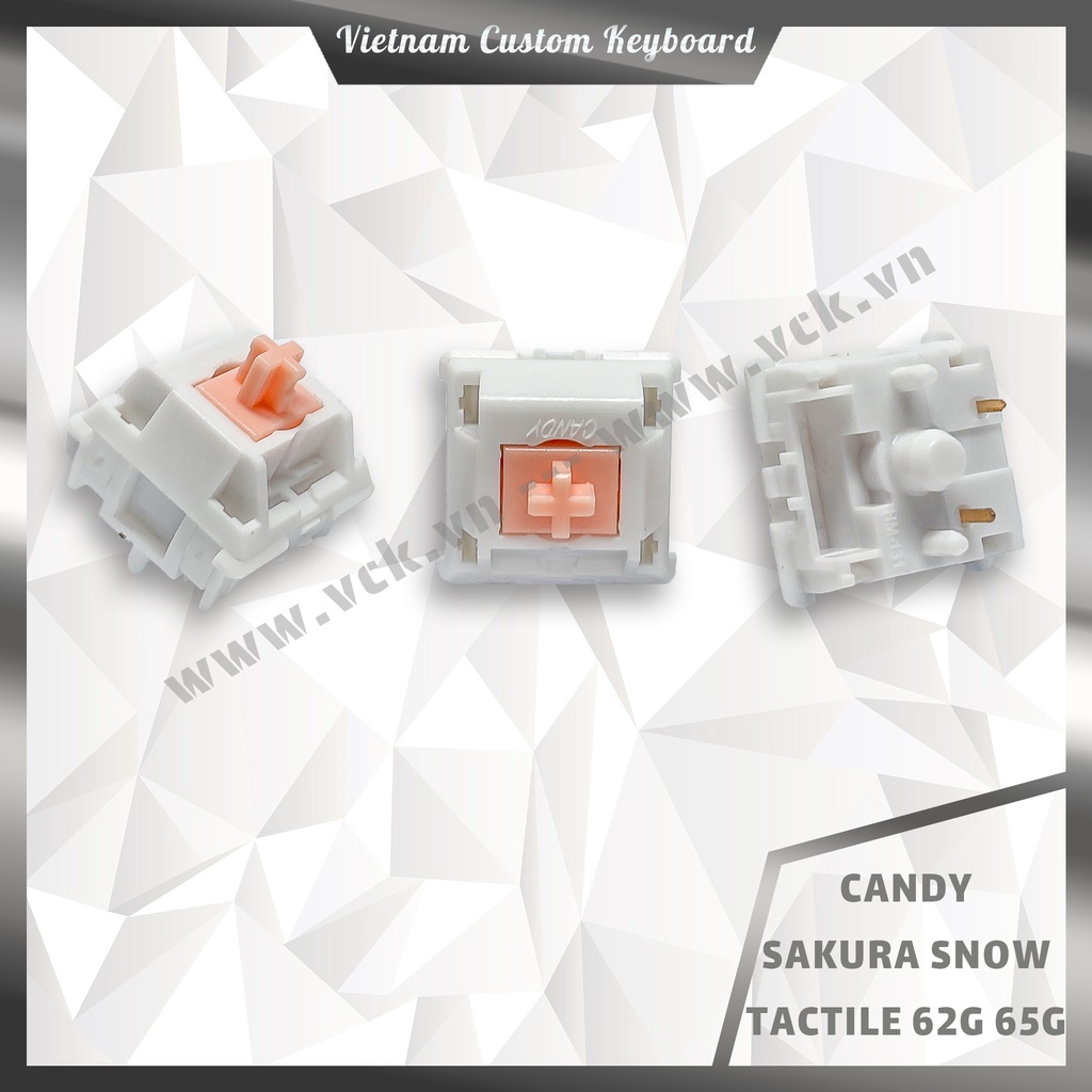 Candy Switch | Green Jade Linear 55g 62g | Sakura Snow Tactile 62g 65g | Holy Panda Clone | VCK