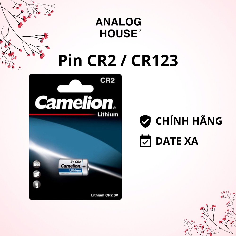 [CHÍNH HÃNG] Pin CR2 / CR123A CAMELION (3V) dùng cho máy ảnh film và máy ảnh Instax Mini hoặc máy ảnh PNS