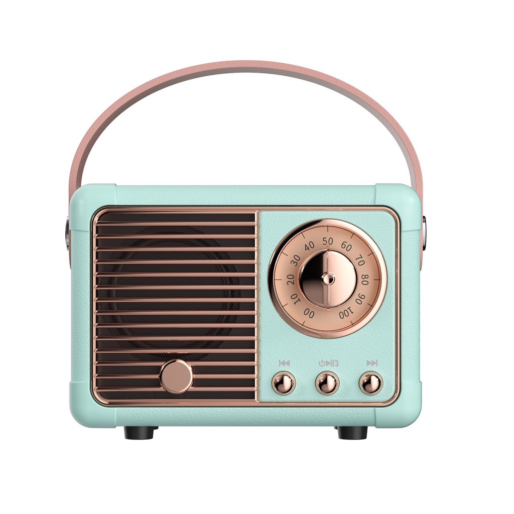 Loa Bluetooth Mini RETRO, Loa Di Động Cổ Điển, Loa Máy Tính, Để Bàn Trang Trí Phòng, Quán Cafe